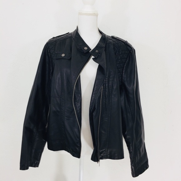 target plus size leather jacket